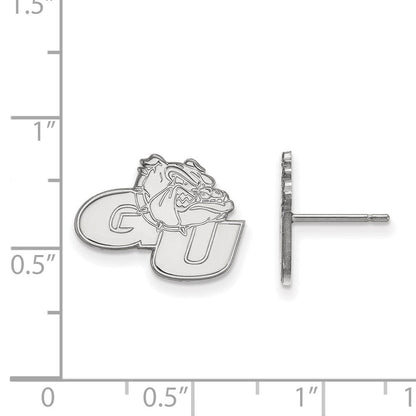Sterlingsilber Rhodiniert Logoart Gonzaga University G U Bulldog Klein Ohrstecker