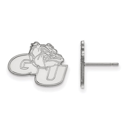 Sterlingsilber Rhodiniert Logoart Gonzaga University G U Bulldog Klein Ohrstecker