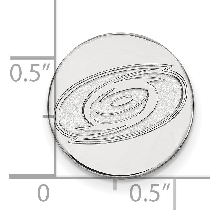 14K Weißgold Nhl Logoart Carolina Hurricanes Anstecknadel
