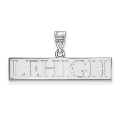 Sterlingsilber Rhodiniert Logoart Lehigh University Groß Stab Anhänger