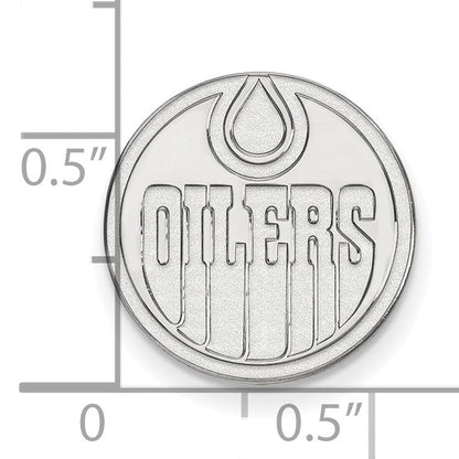 14K Weißgold Nhl Logoart Edmonton Oilers Anstecknadel