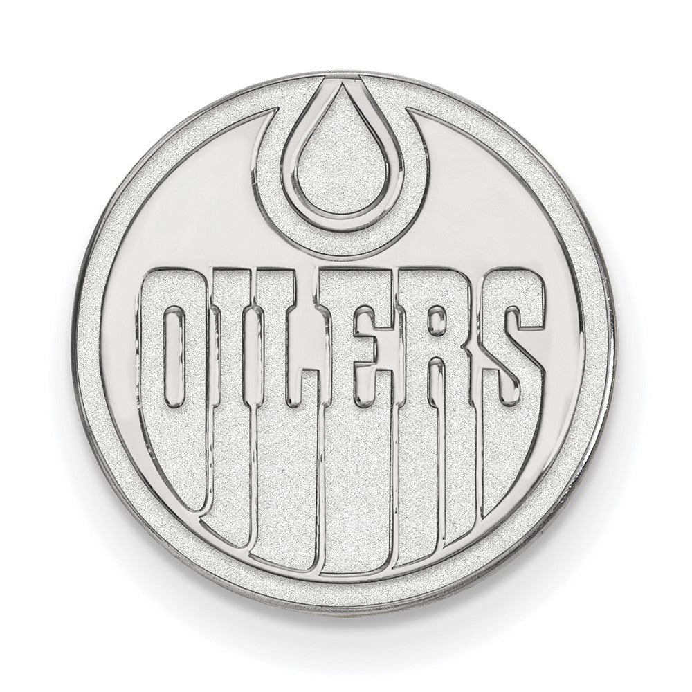 14K Weißgold Nhl Logoart Edmonton Oilers Anstecknadel
