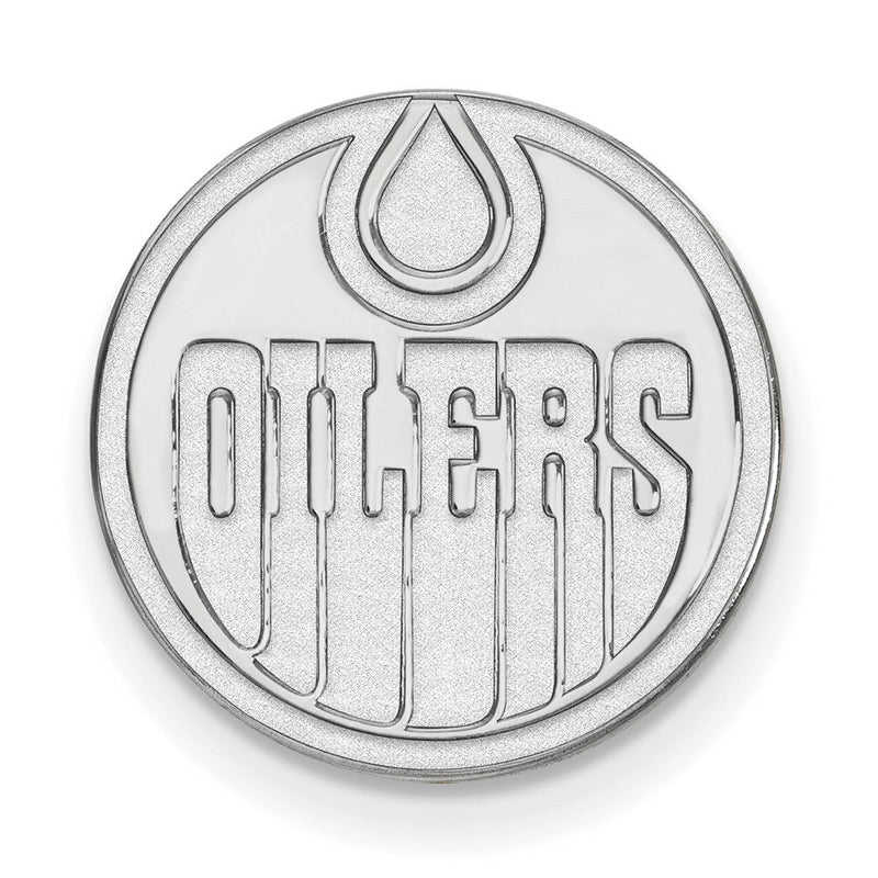 Sterlingsilber Rhodiniert Nhl Logoart Edmonton Oilers Anstecknadel