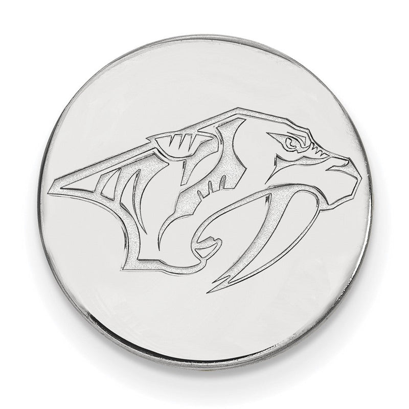 14K Weißgold Nhl Logoart Nashville Predators Anstecknadel