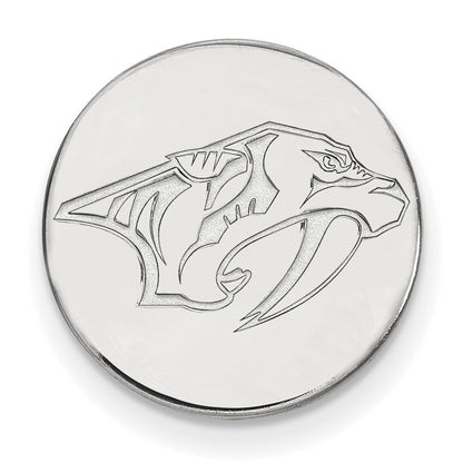 Sterlingsilber Rhodiniert Nhl Logoart Nashville Predators Anstecknadel