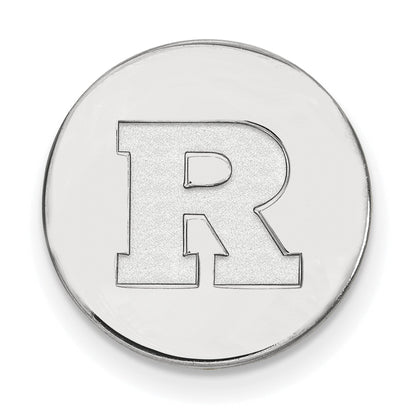 14K Weißgold Logoart Rutgers University Buchstabe R Anstecknadel