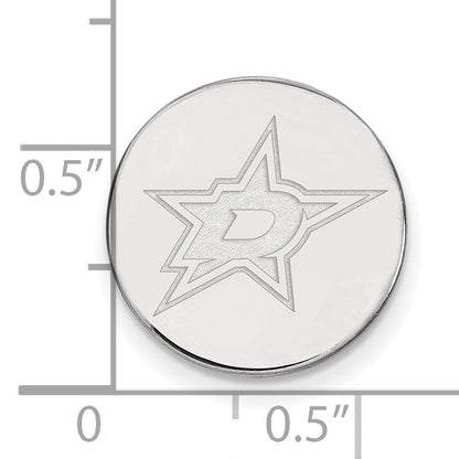 14K Weißgold Nhl Logoart Dallas Sterne Anstecknadel