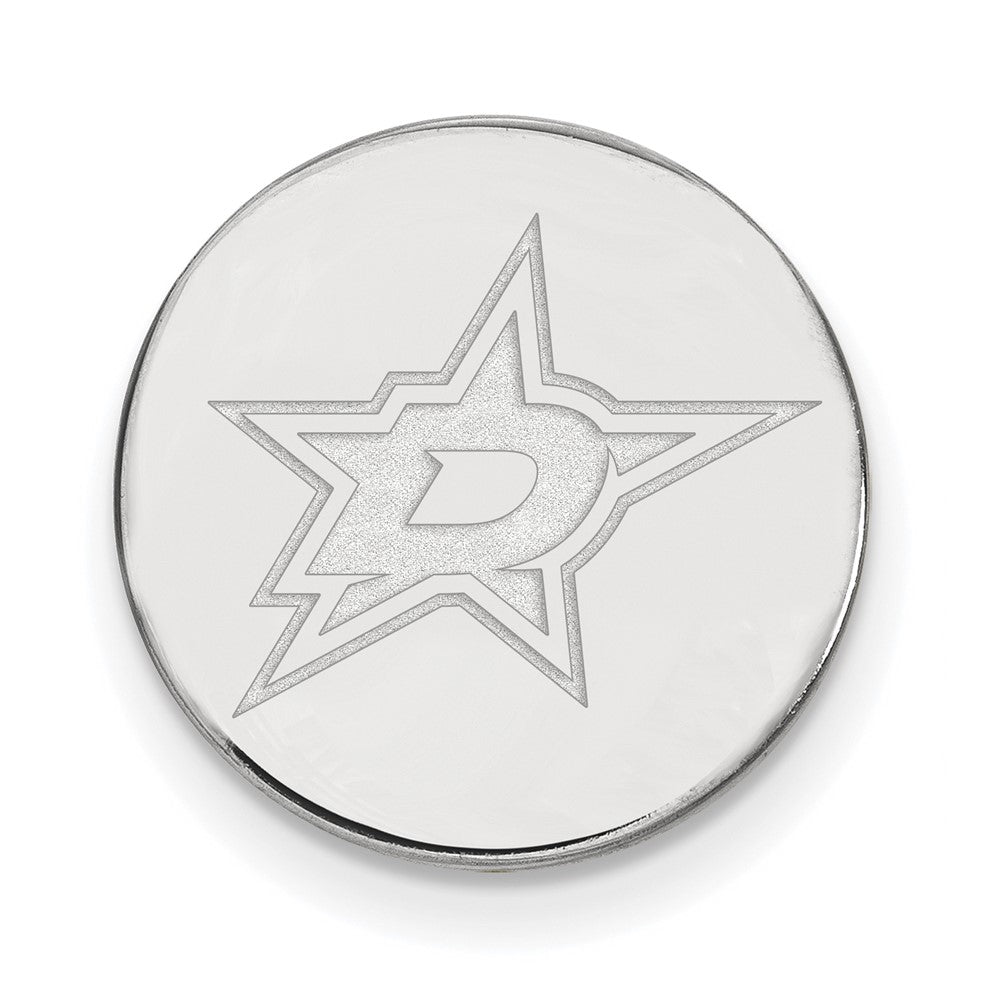 14K Weißgold Nhl Logoart Dallas Sterne Anstecknadel