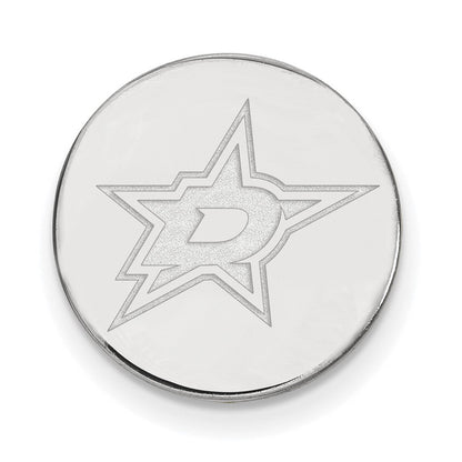 14K Weißgold Nhl Logoart Dallas Sterne Anstecknadel