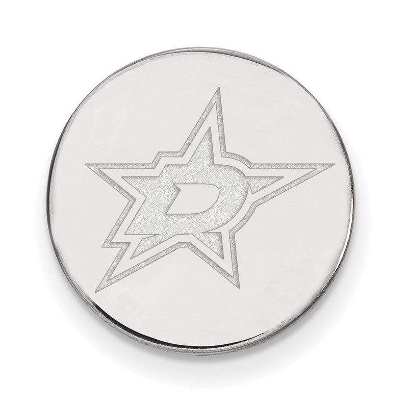 14K Weißgold Nhl Logoart Dallas Sterne Anstecknadel
