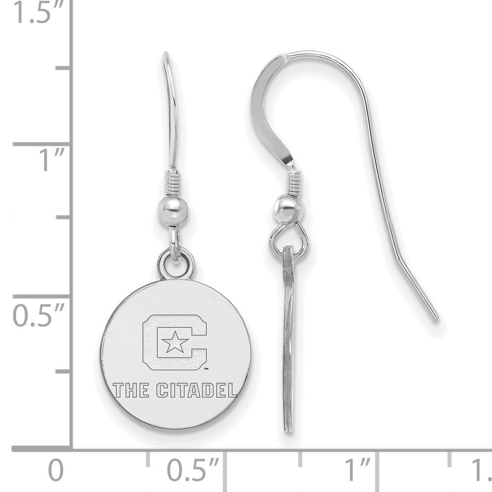 Sterlingsilber Rhodiniert Logoart The Citadel Klein Ohrhänger