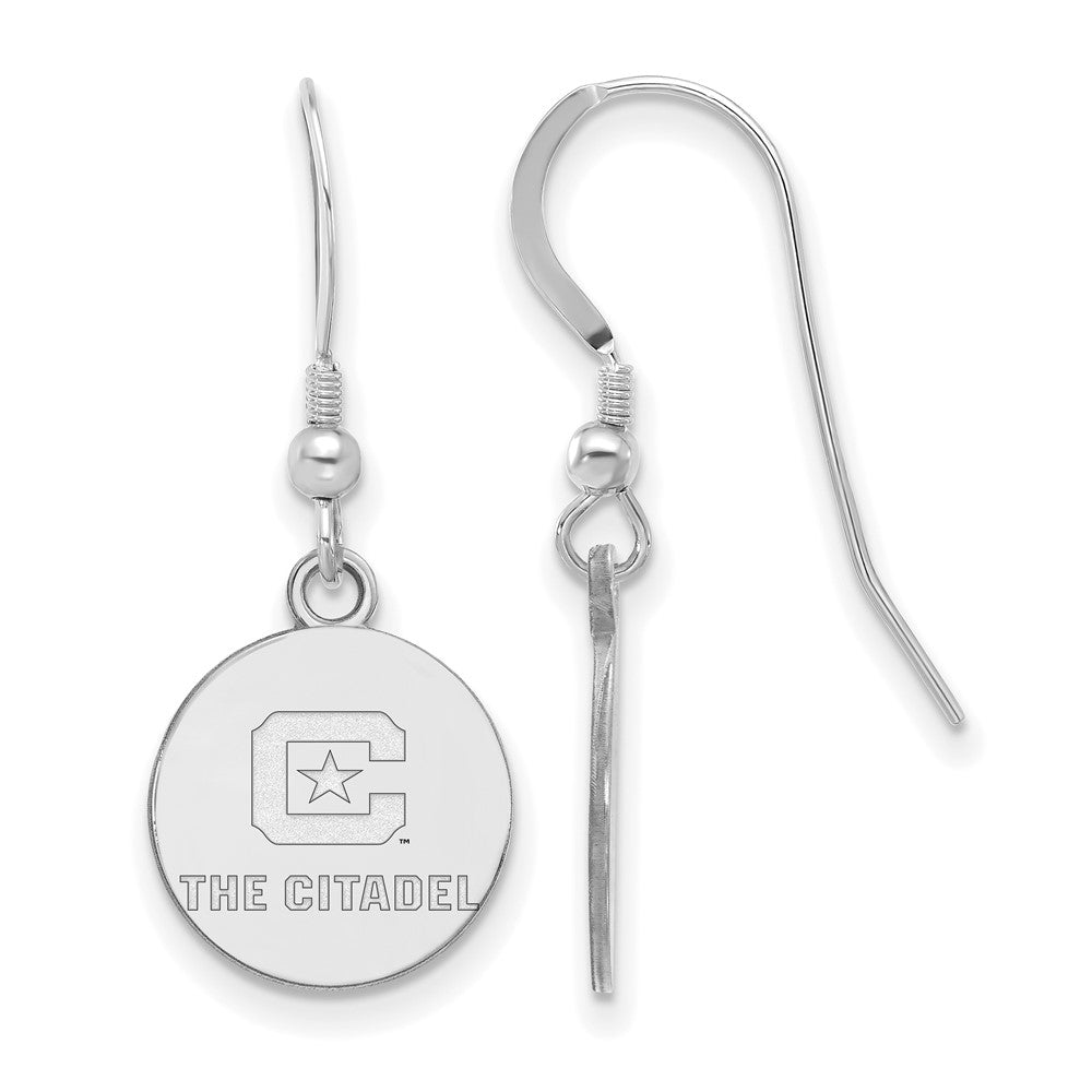 Sterlingsilber Rhodiniert Logoart The Citadel Klein Ohrhänger