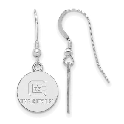 Sterlingsilber Rhodiniert Logoart The Citadel Klein Ohrhänger