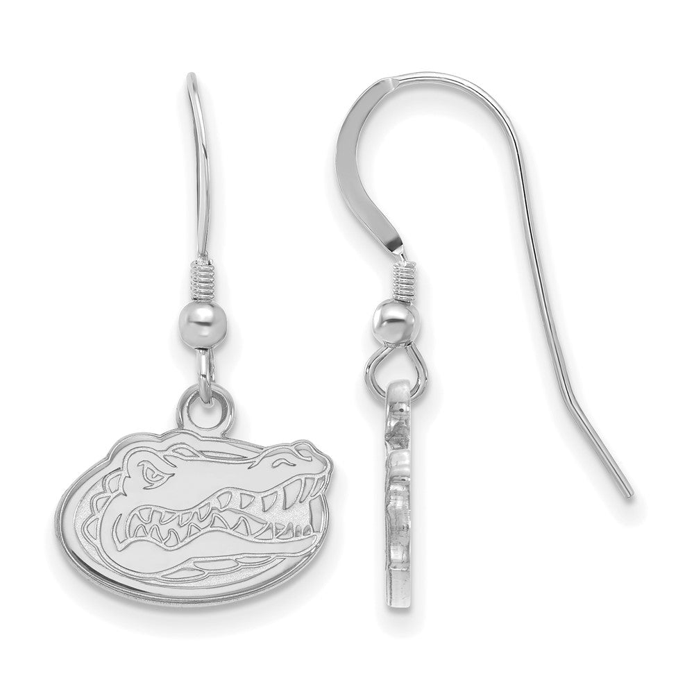 Sterlingsilber Rhodiniert Logoart University Of Florida Gator Extra Klein Hängend Draht Ohrringe