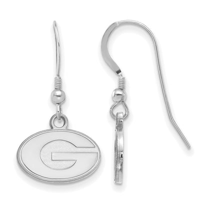 Sterlingsilber Rhodiniert Logoart University Of Georgia Buchstabe G Extra Klein Hängend Draht Ohrringe