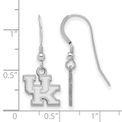 Sterlingsilber Rhodiniert Logoart University Of Kentucky U K Extra Klein Hängend Draht Ohrringe
