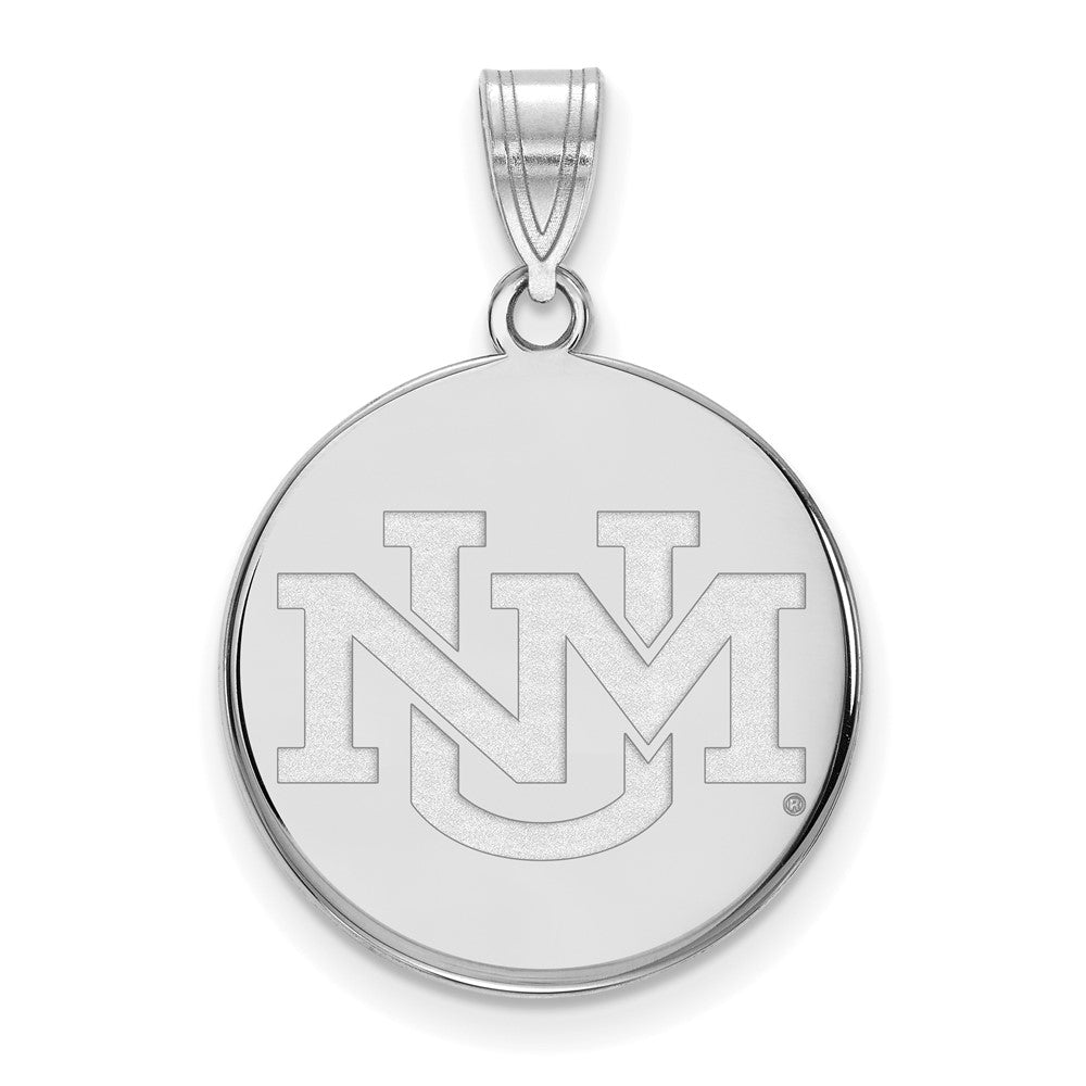 Sterlingsilber Rhodiniert Logoart University Of New Mexico Groß Anhänger