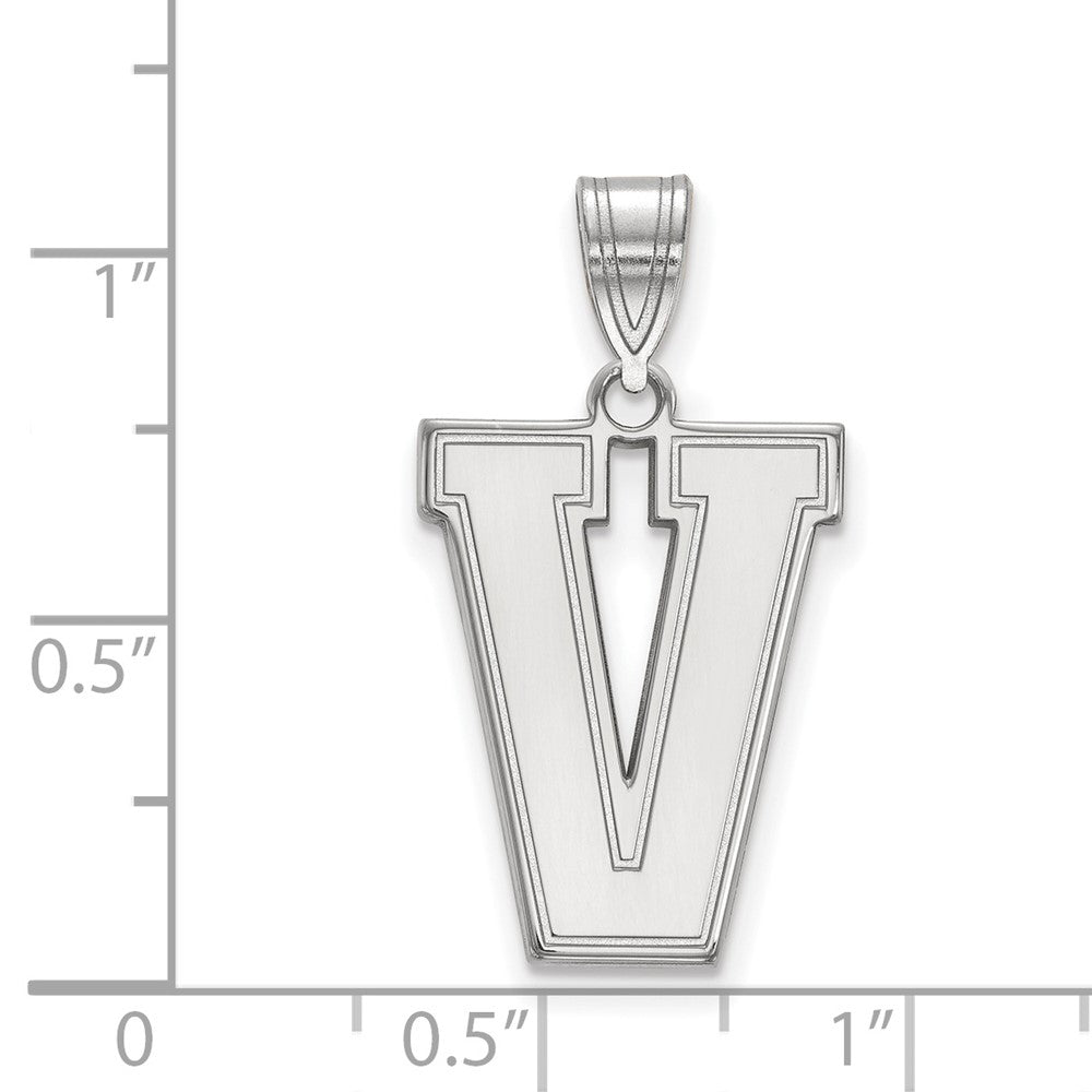 Sterlingsilber Rhodiniert Logoart Vanderbilt University Groß Anhänger