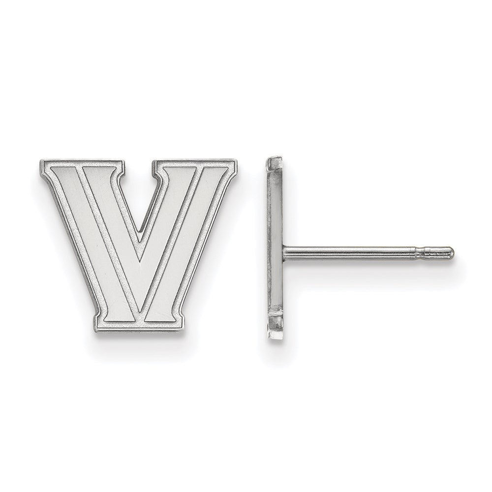 Sterlingsilber Rhodiniert Logoart Villanova University Buchstabe V Extra Klein Ohrstecker