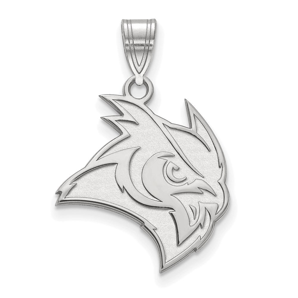 14K Weißgold Logoart Rice University Eule Groß Anhänger