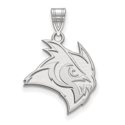 10K Weißgold Logoart Rice University Eule Groß Anhänger