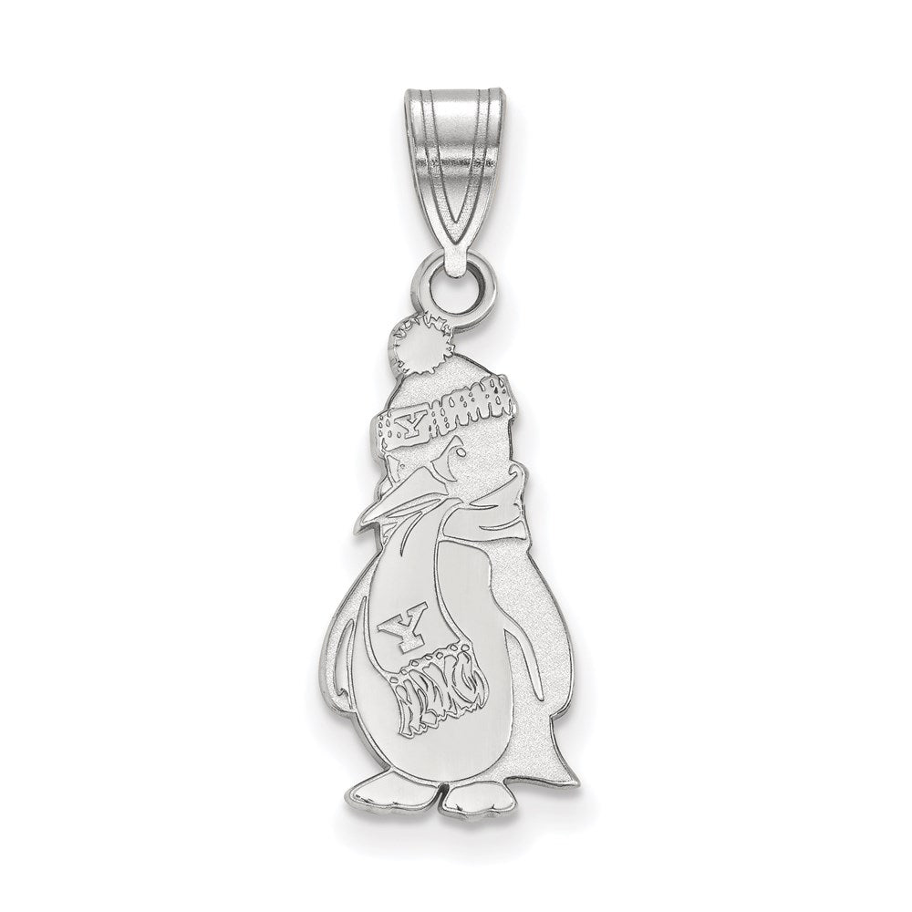 Sterlingsilber Rhodiniert Logoart Youngstown State University Pinguin Groß Anhänger
