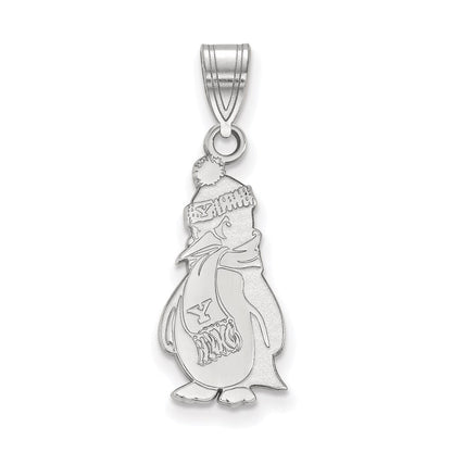 14K Weißgold Logoart Youngstown State University Pinguin Groß Anhänger