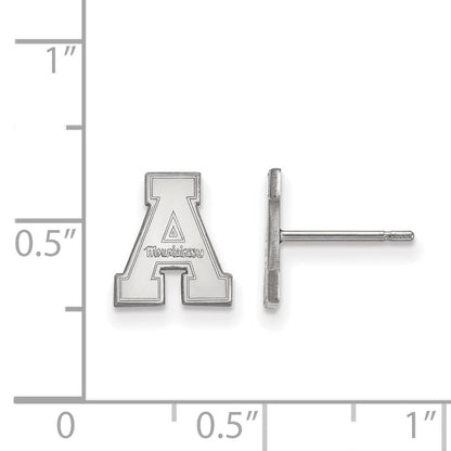 Sterlingsilber Rhodiniert Logoart Appalachian State University Extra Klein Ohrstecker