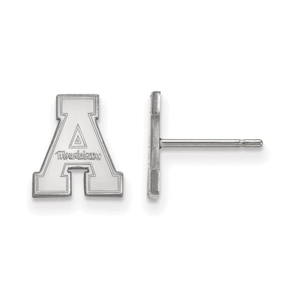 Sterlingsilber Rhodiniert Logoart Appalachian State University Extra Klein Ohrstecker