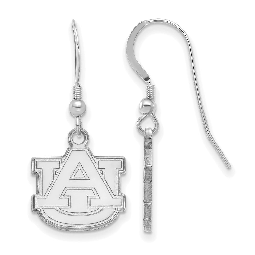 Sterlingsilber Rhodiniert Logoart Auburn University A U Klein Hängend Draht Ohrringe