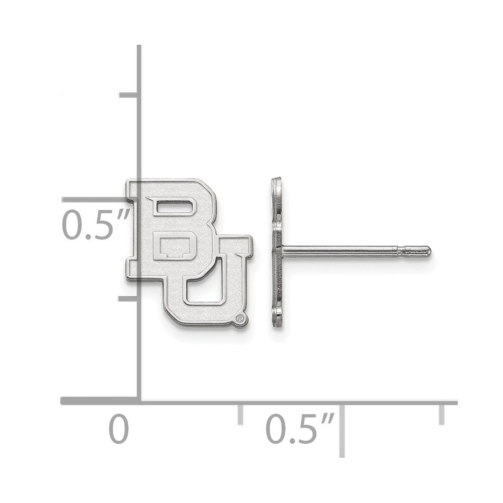 14K Weißgold Logoart Baylor University Bears Extra Klein Ohrstecker
