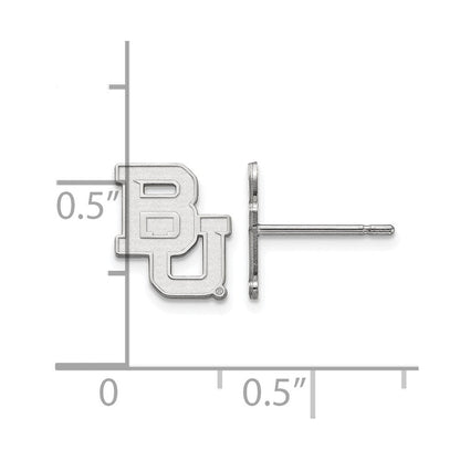 10K Weißgold Logoart Baylor University Bears Extra Klein Ohrstecker