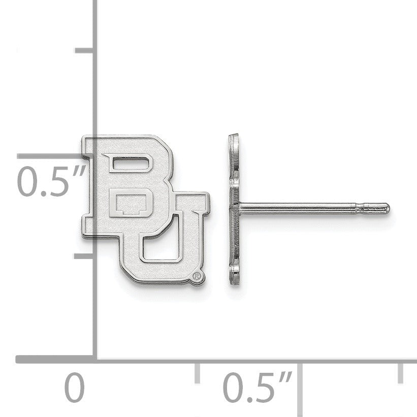 Sterlingsilber Rhodiniert Logoart Baylor University Bears Extra Klein Ohrstecker