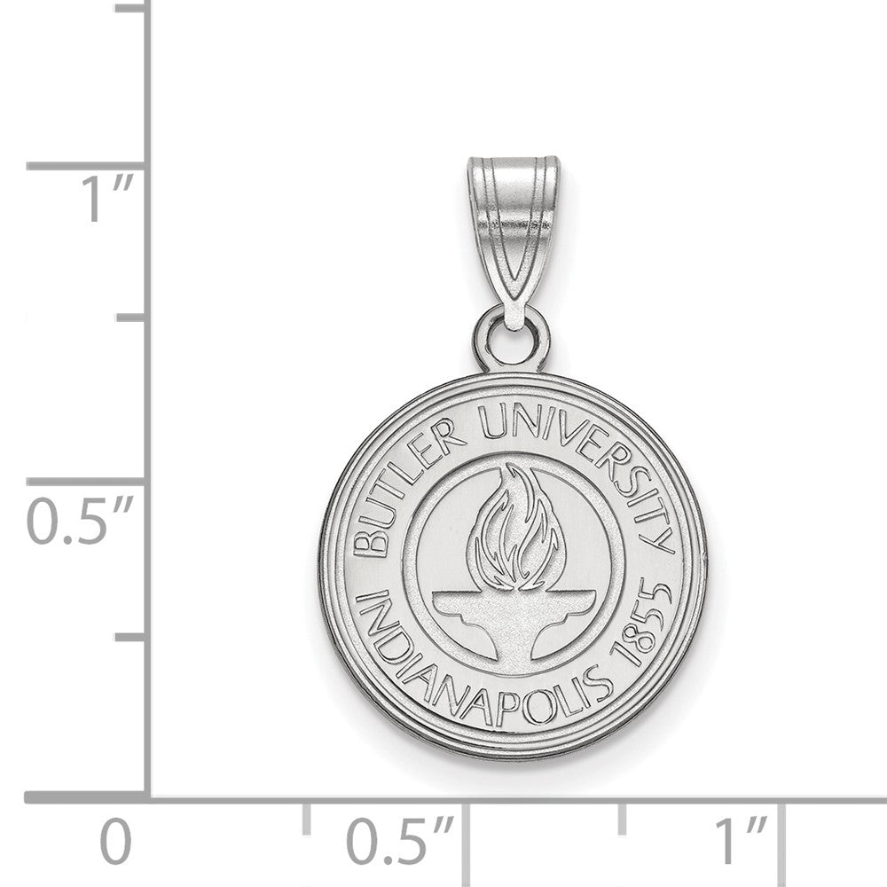 Sterlingsilber Rhodiniert Logoart Butler University Mittel Wappen Anhänger