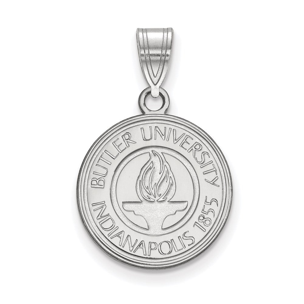 Sterlingsilber Rhodiniert Logoart Butler University Mittel Wappen Anhänger