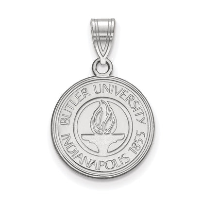 Sterlingsilber Rhodiniert Logoart Butler University Mittel Wappen Anhänger