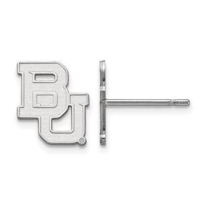 10K Weißgold Logoart Baylor University Bears Extra Klein Ohrstecker