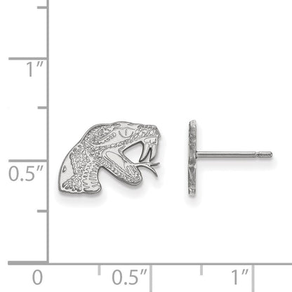 Sterlingsilber Rhodiniert Logoart Florida A und M University Rattler Extra Klein Ohrstecker