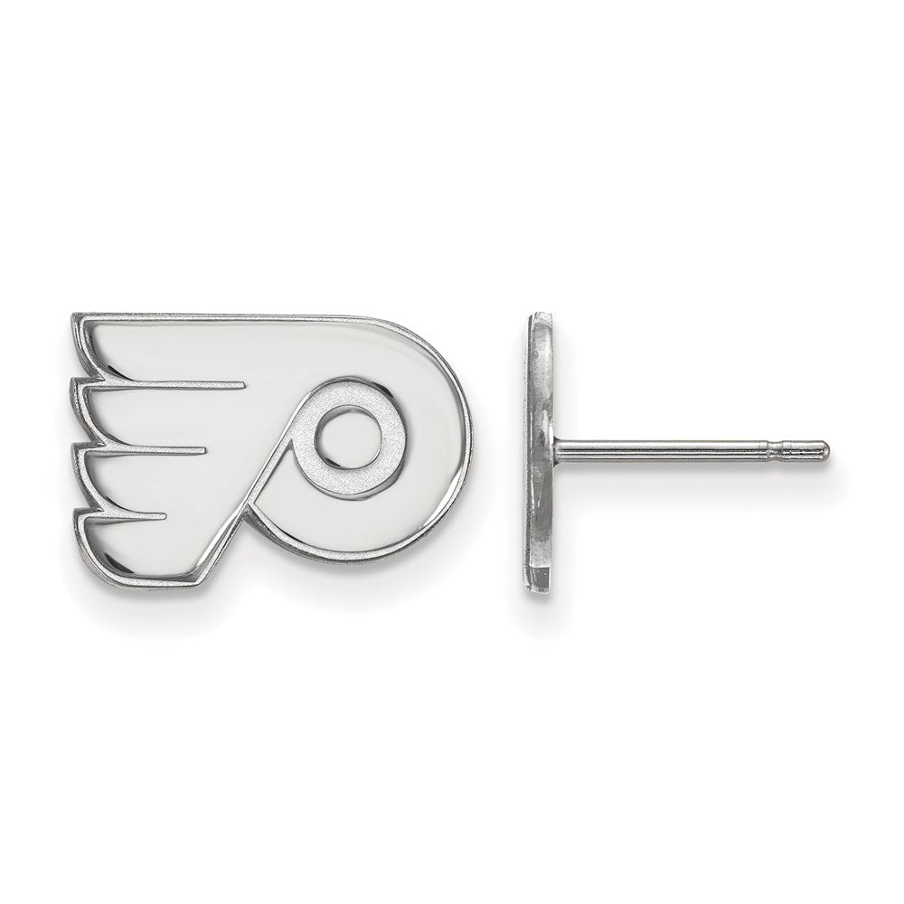 Sterlingsilber Rhodiniert Nhl Logoart Philadelphia Flyers Extra Klein Ohrstecker