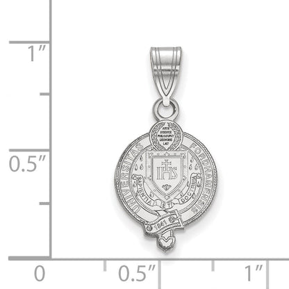 Sterlingsilber Rhodiniert Logoart Fordham University Mittel Wappen Anhänger