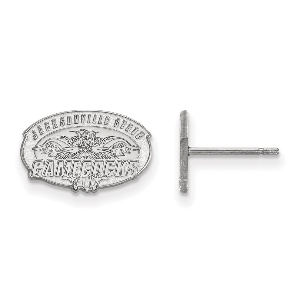 Sterlingsilber Rhodiniert Logoart Jacksonville State University Extra Klein Ohrstecker