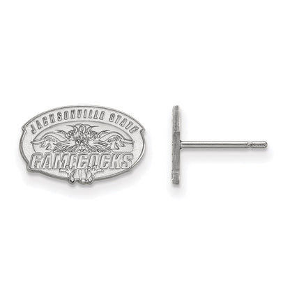 Sterlingsilber Rhodiniert Logoart Jacksonville State University Extra Klein Ohrstecker