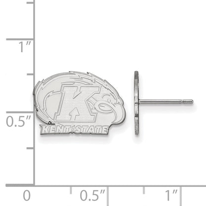 Sterlingsilber Rhodiniert Logoart Kent State University Extra Klein Ohrstecker