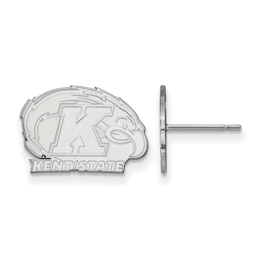 Sterlingsilber Rhodiniert Logoart Kent State University Extra Klein Ohrstecker