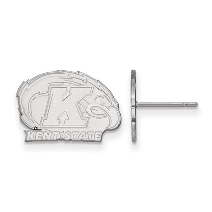 Sterlingsilber Rhodiniert Logoart Kent State University Extra Klein Ohrstecker