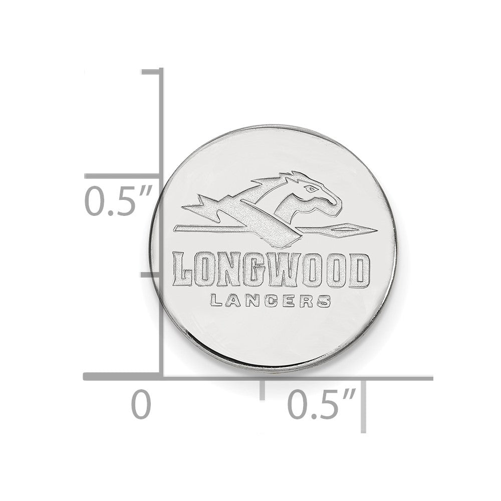 Sterlingsilber Rhodiniert Logoart Longwood University Anstecknadel