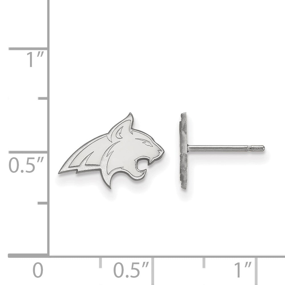 Sterlingsilber Rhodiniert Logoart Montana State University Bobcat Extra Klein Ohrstecker