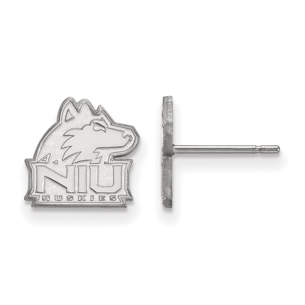 Sterlingsilber Rhodiniert Logoart Northern Illinois University N I U Huskies Extra Klein Ohrstecker
