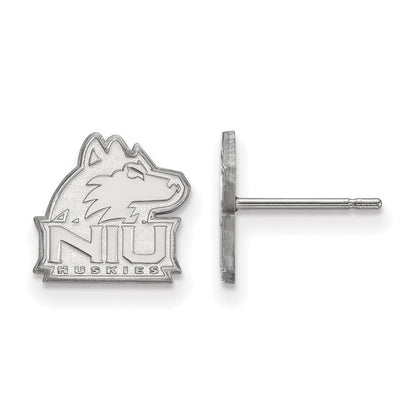 Sterlingsilber Rhodiniert Logoart Northern Illinois University N I U Huskies Extra Klein Ohrstecker