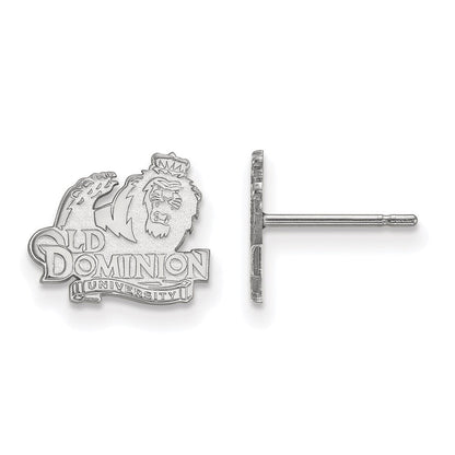 Sterlingsilber Rhodiniert Logoart Old Dominion University Extra Klein Ohrstecker
